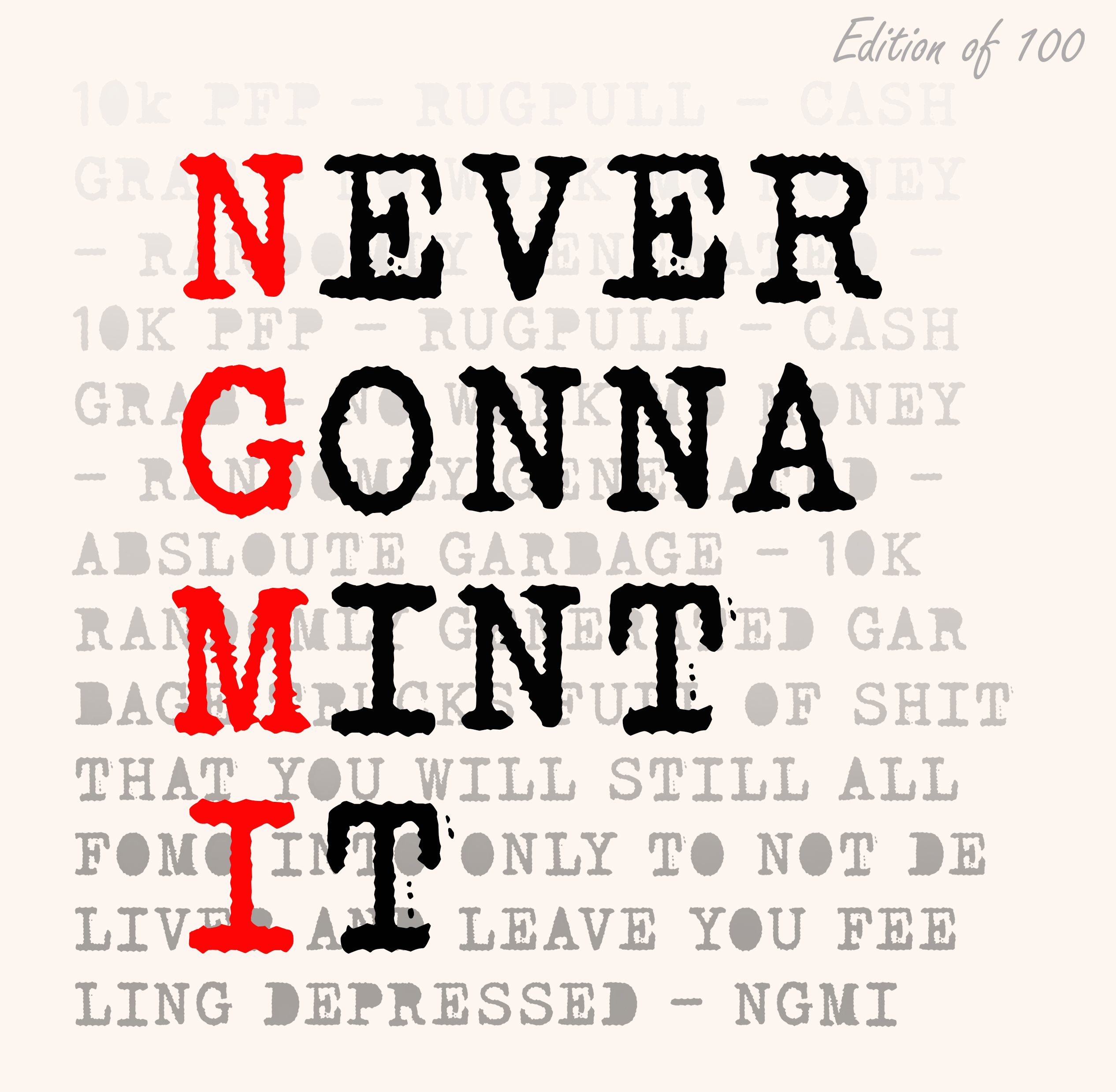 Never Gonna Mint It