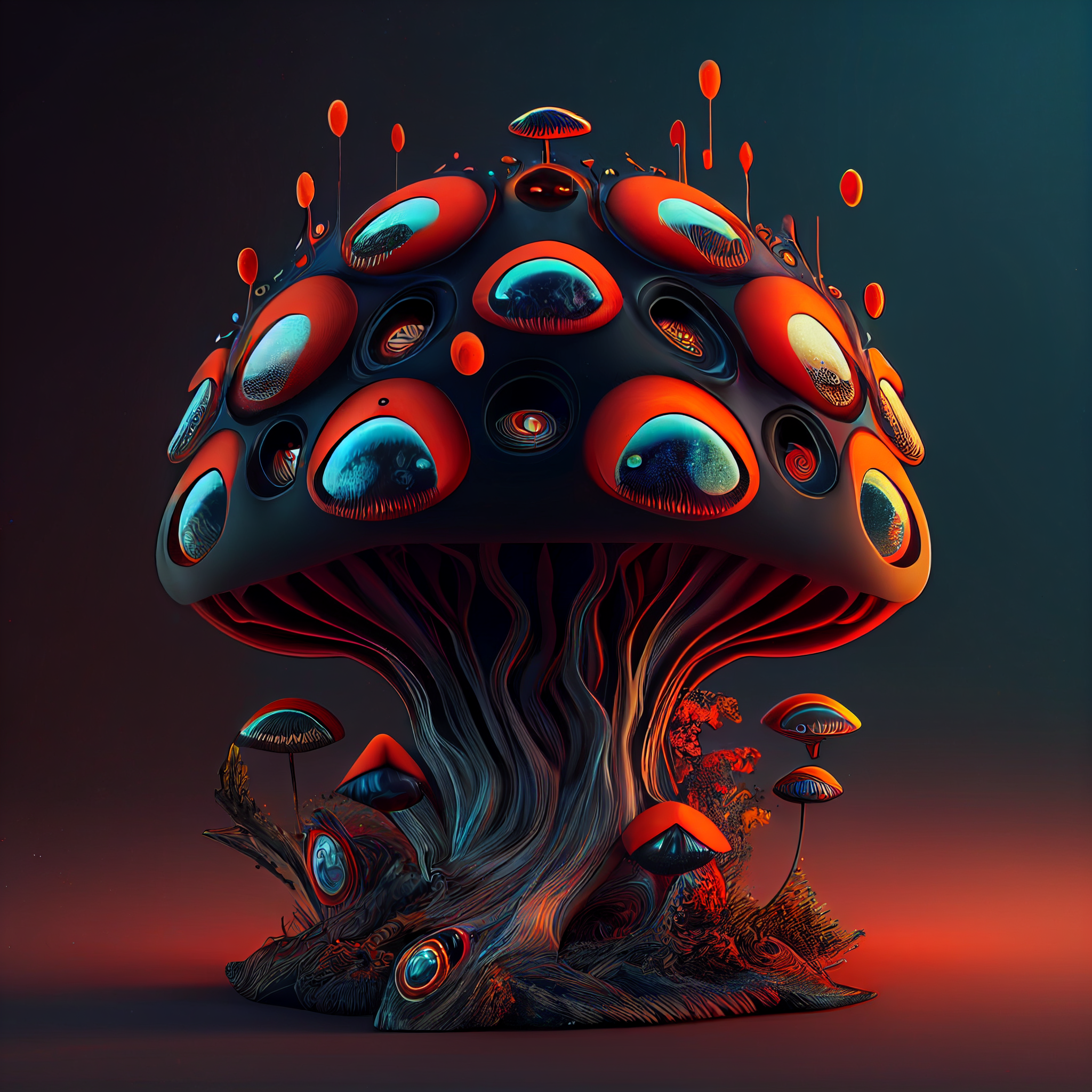 Galaxy Mushroom Tree