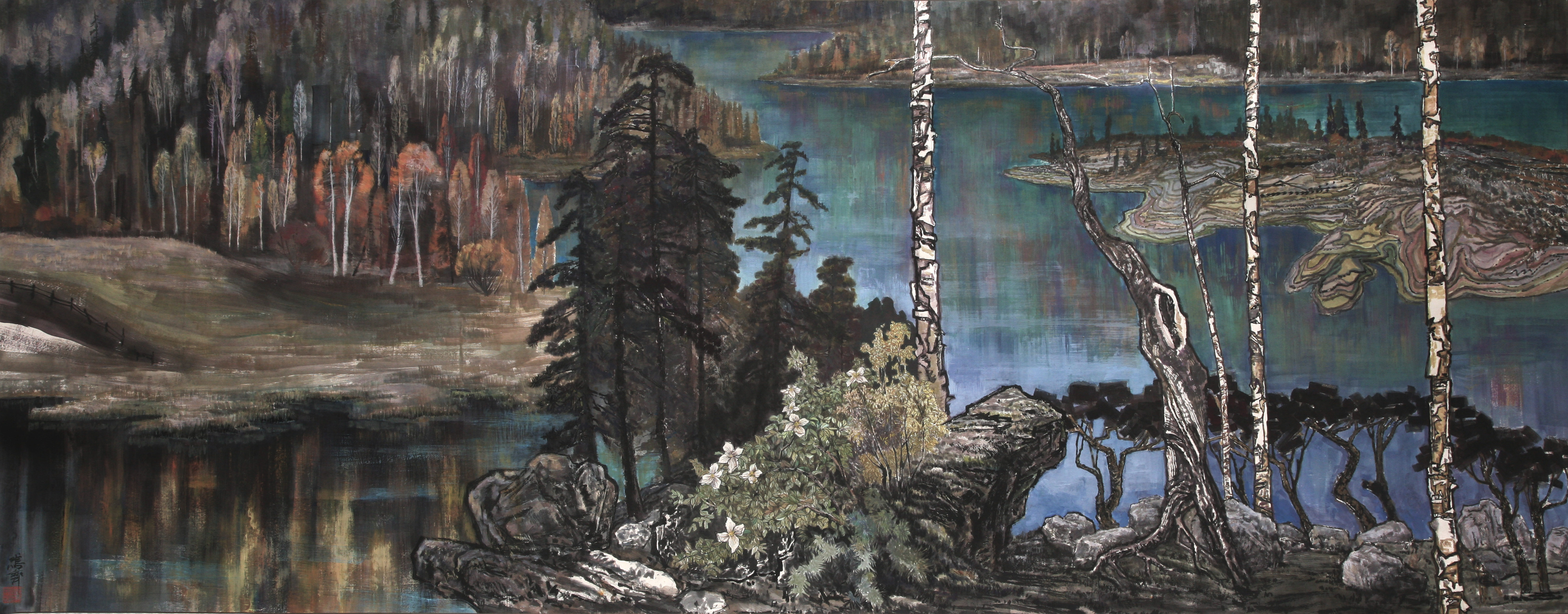 Hanas Lake— its emerald waters mirror the snow-capped peaks.