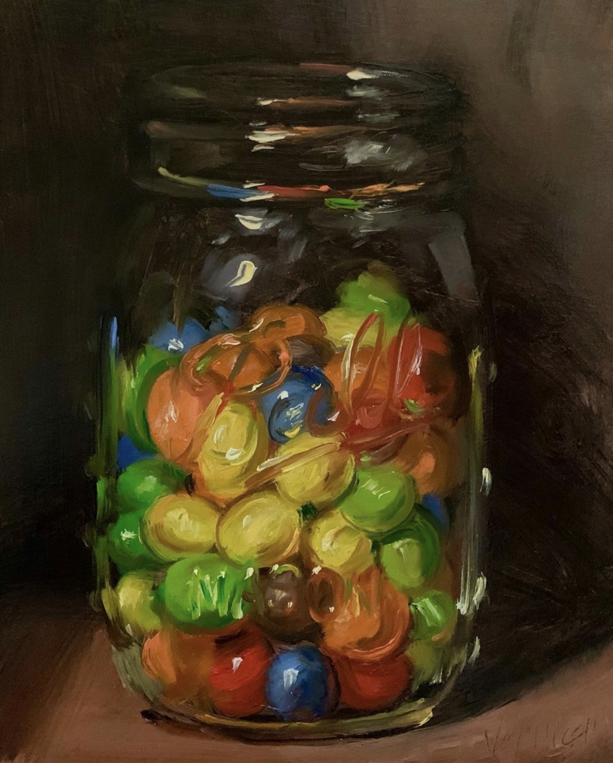 Jar of M&M's