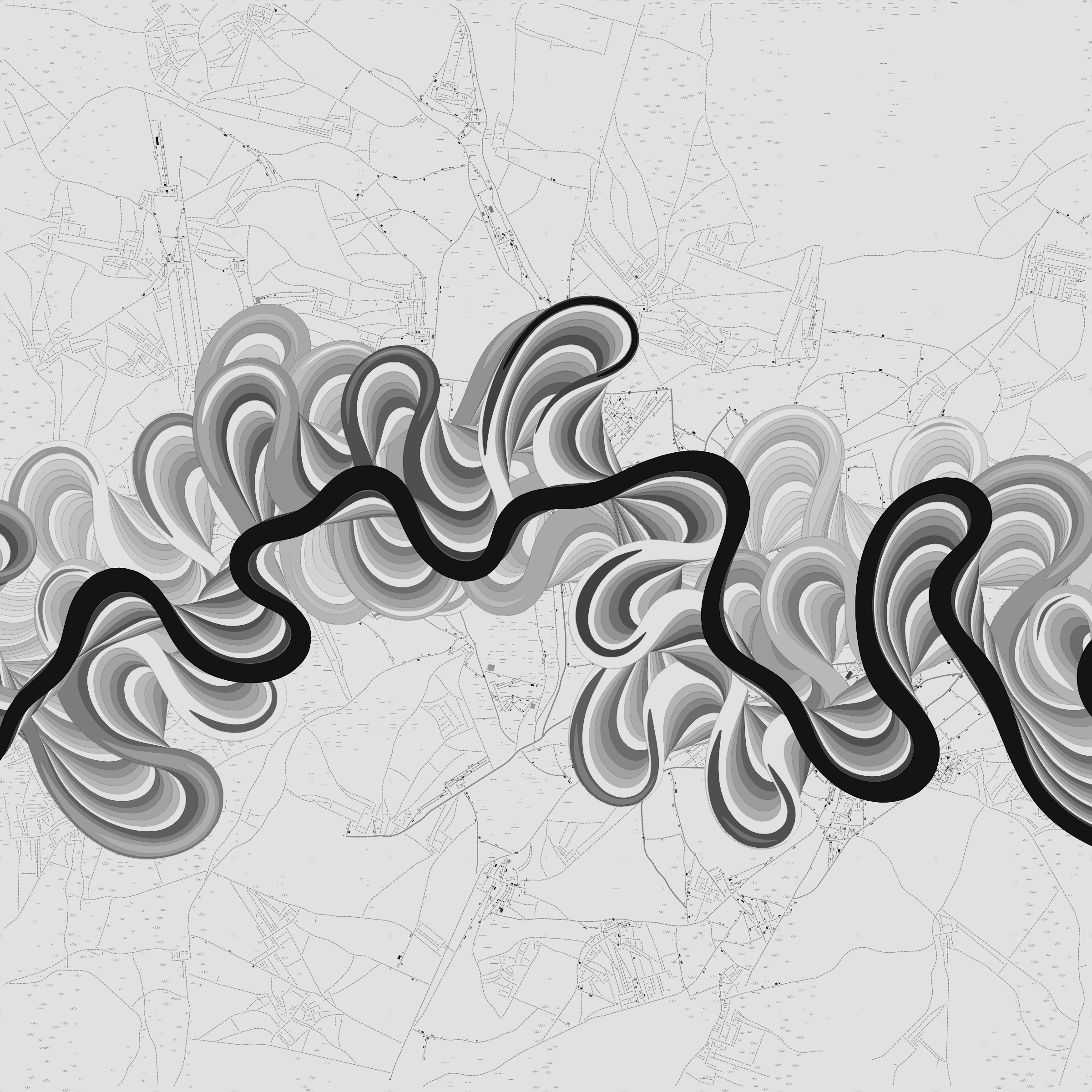 Ancient Courses of Fictional Rivers #212