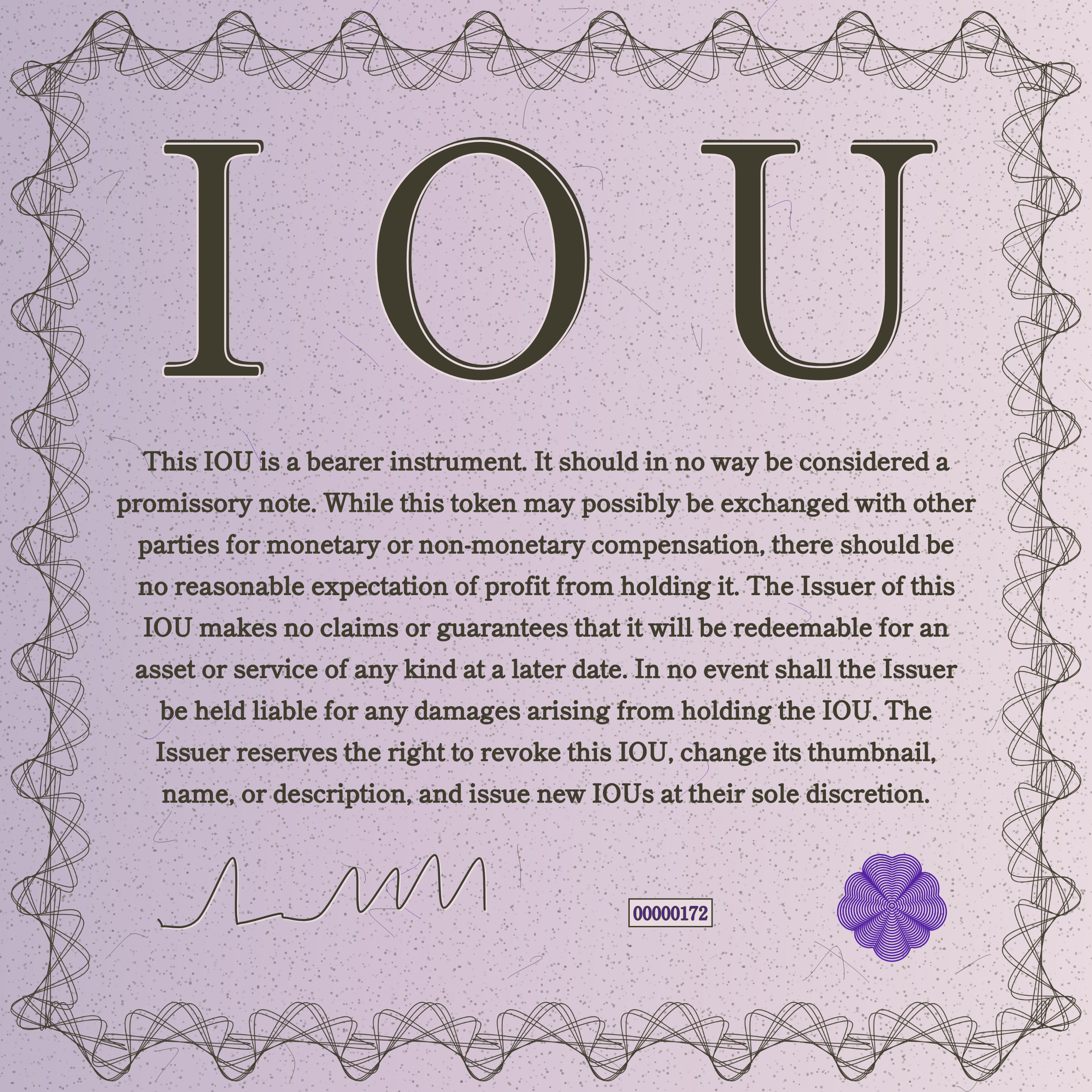 IOU #172