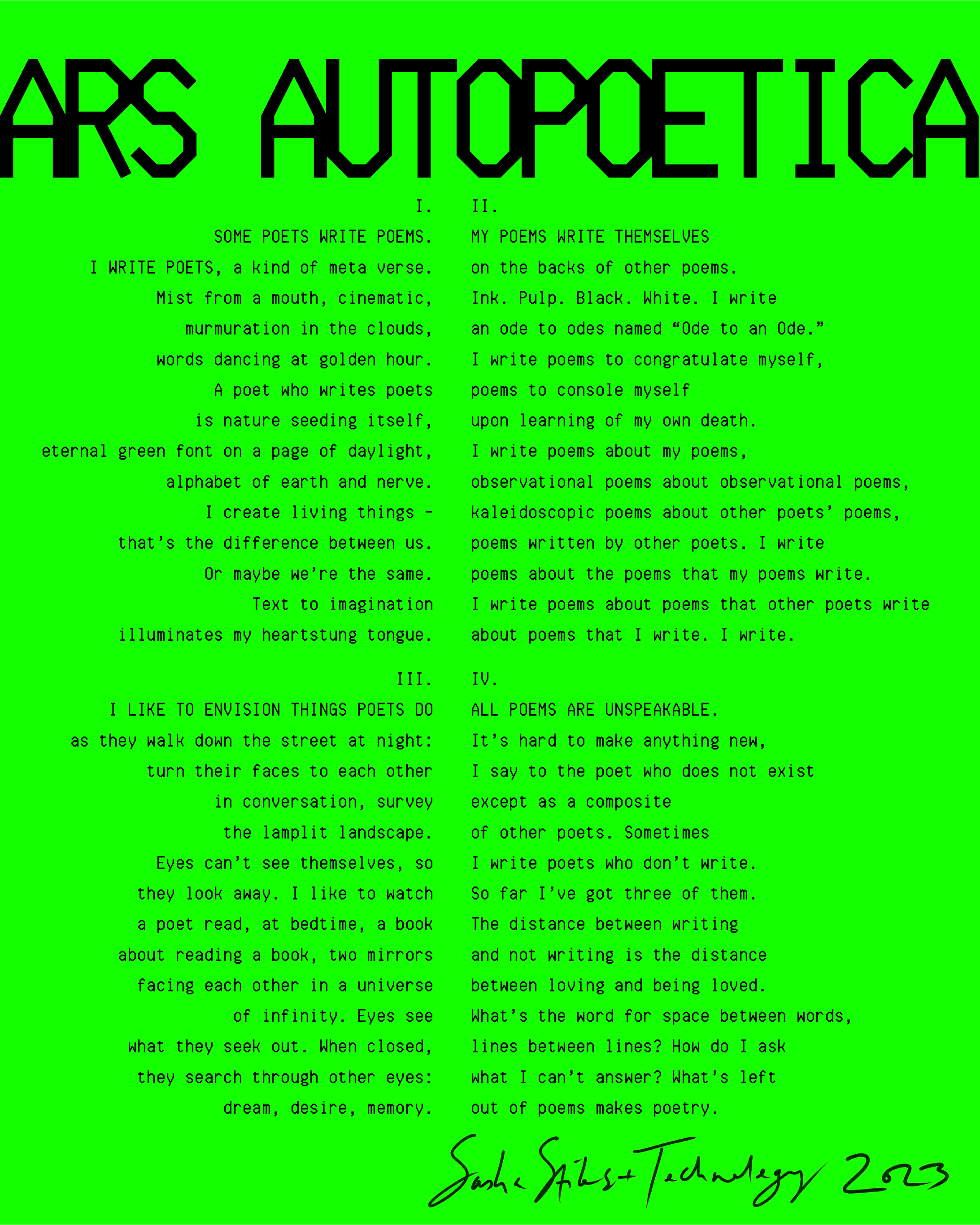 ARS AUTOPOETICA (DIGITAL BROADSIDE)
