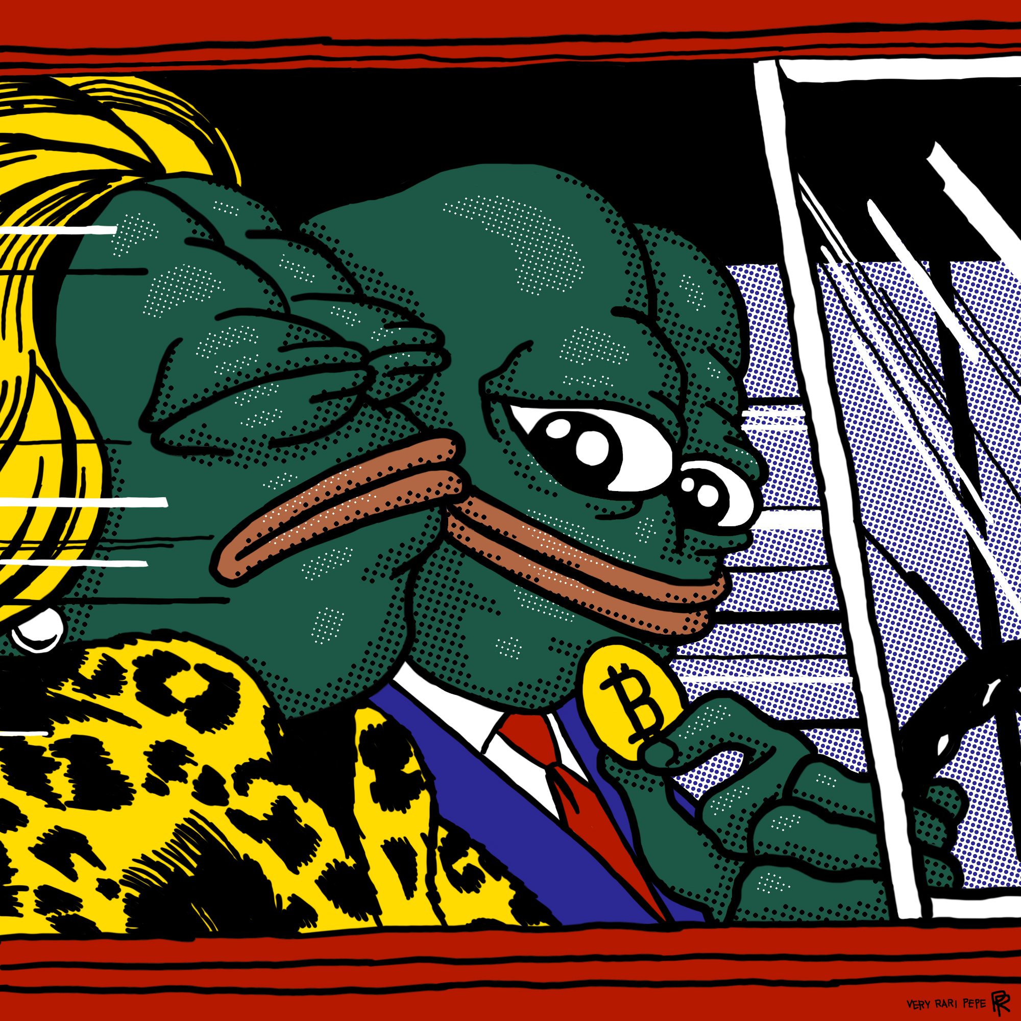 Pop art Pepe.