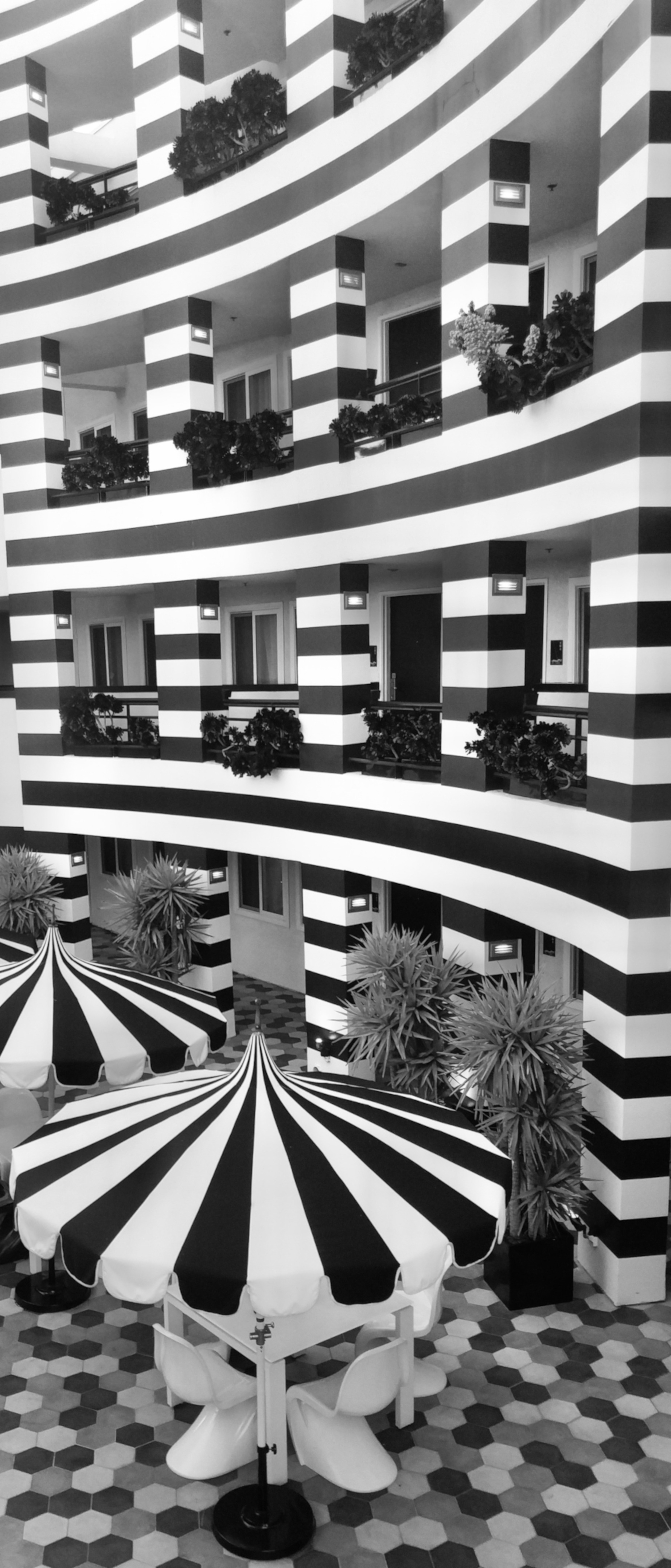 black and white gumball architecture heaven by Anna Wilding