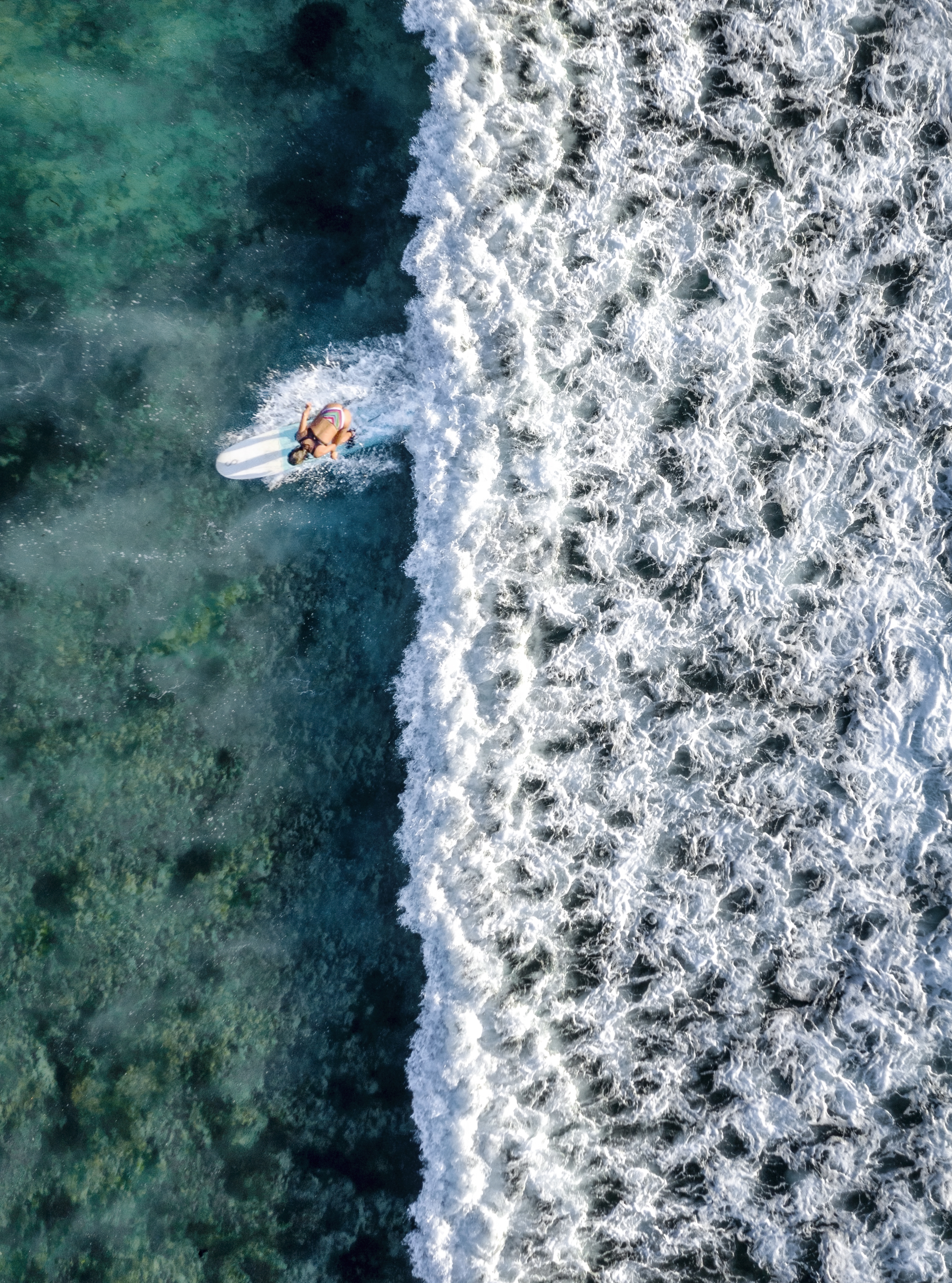Racing with waves.