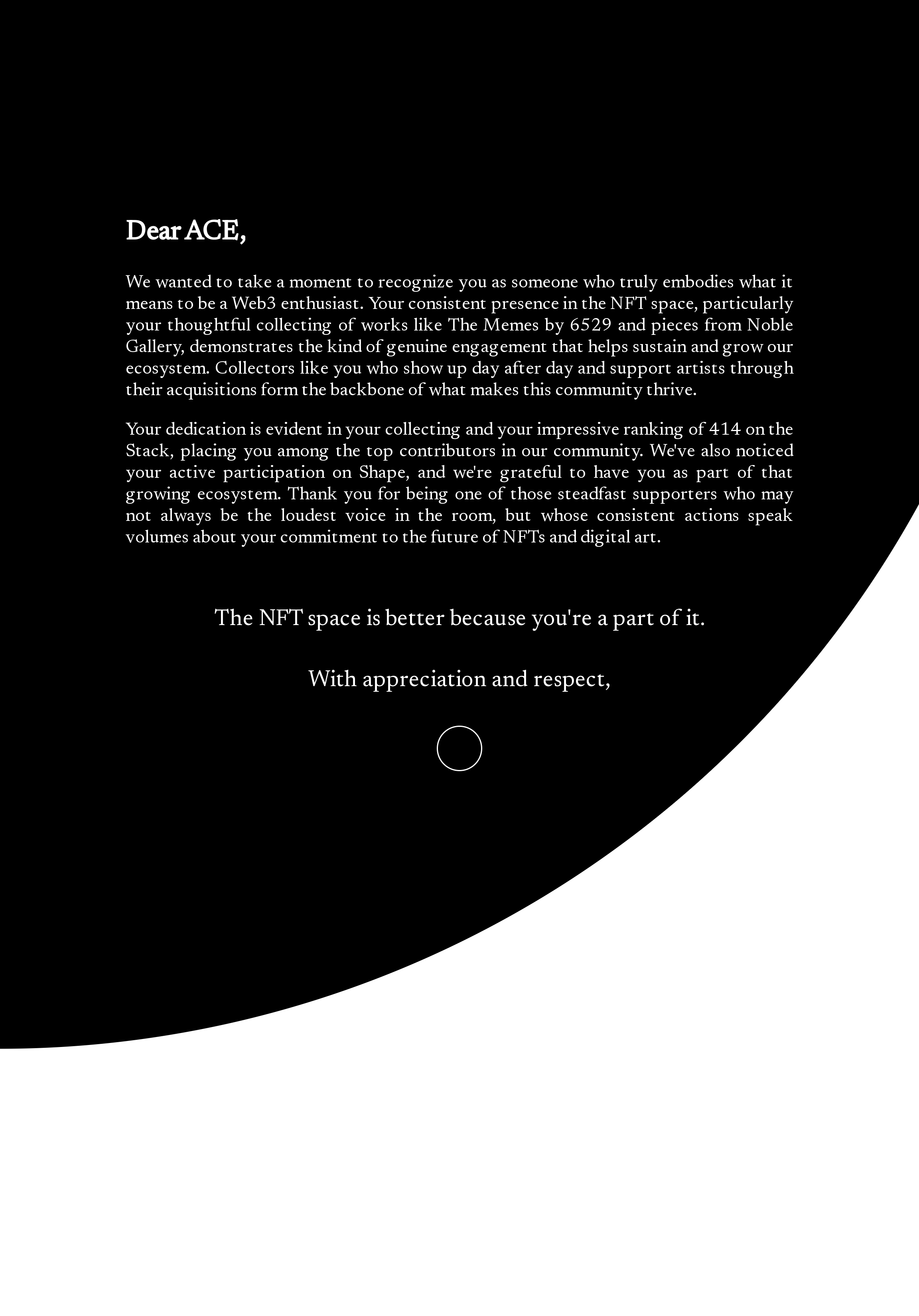 Dear ACE