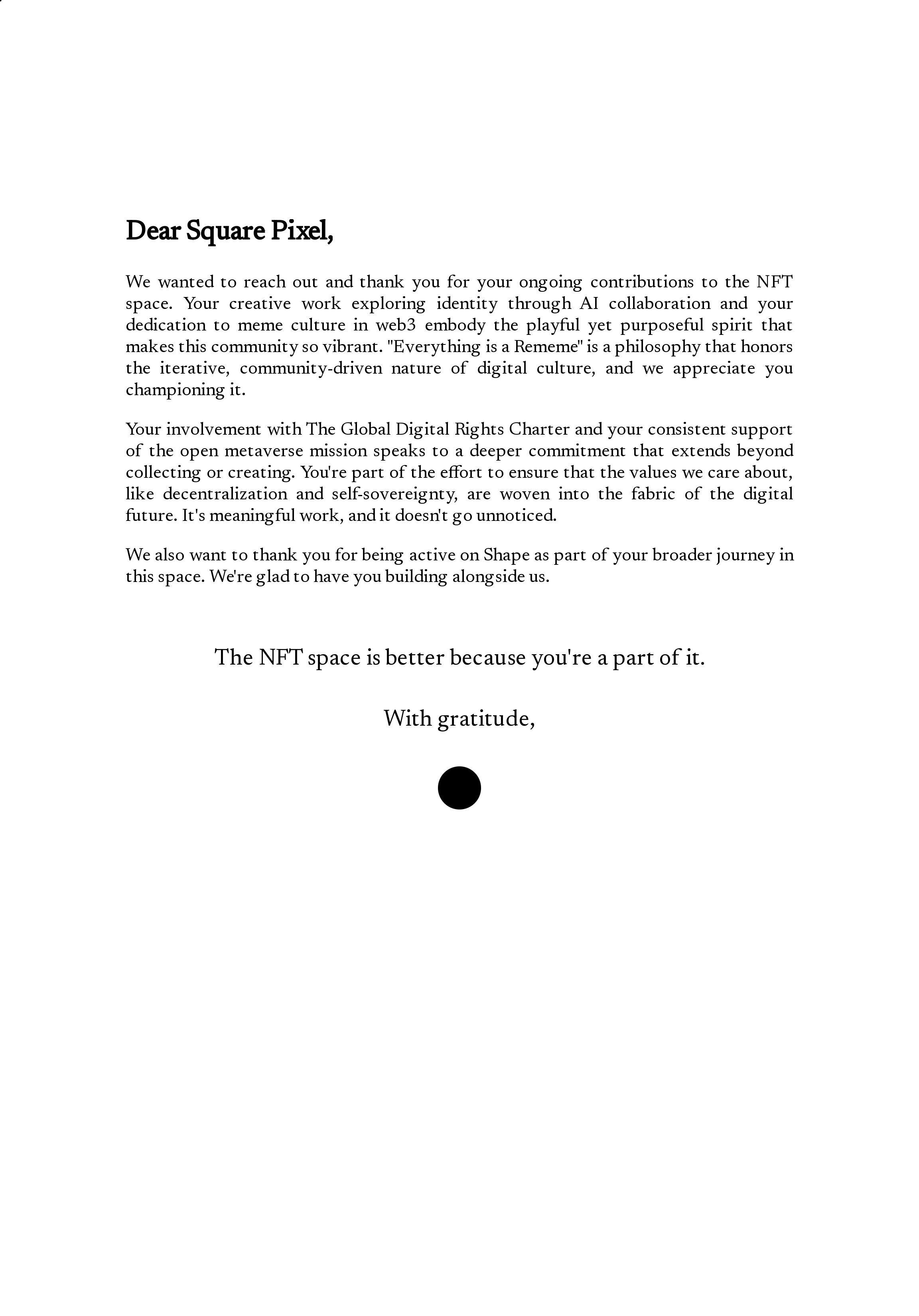 Dear Square Pixel