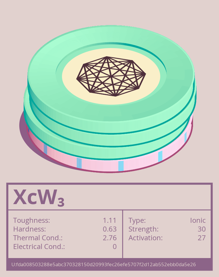 XcW₃ molecule