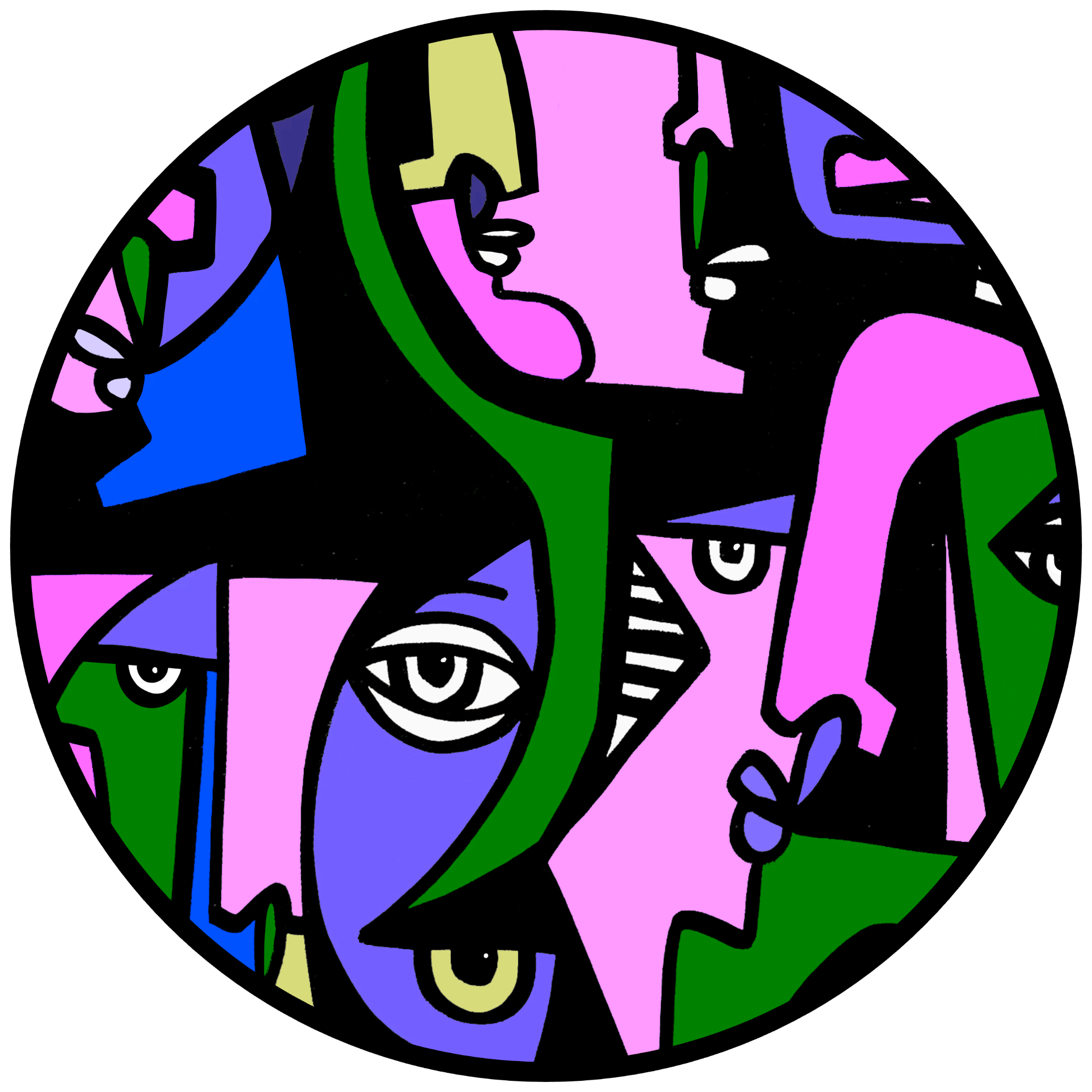 Cubist Circle 118