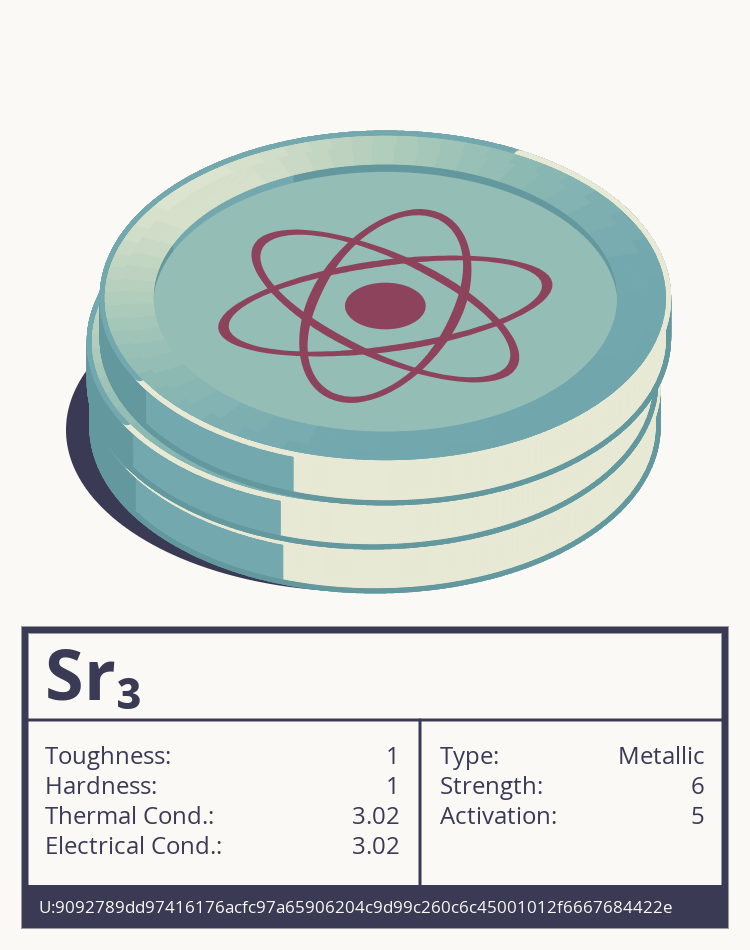 Sr₃ molecule
