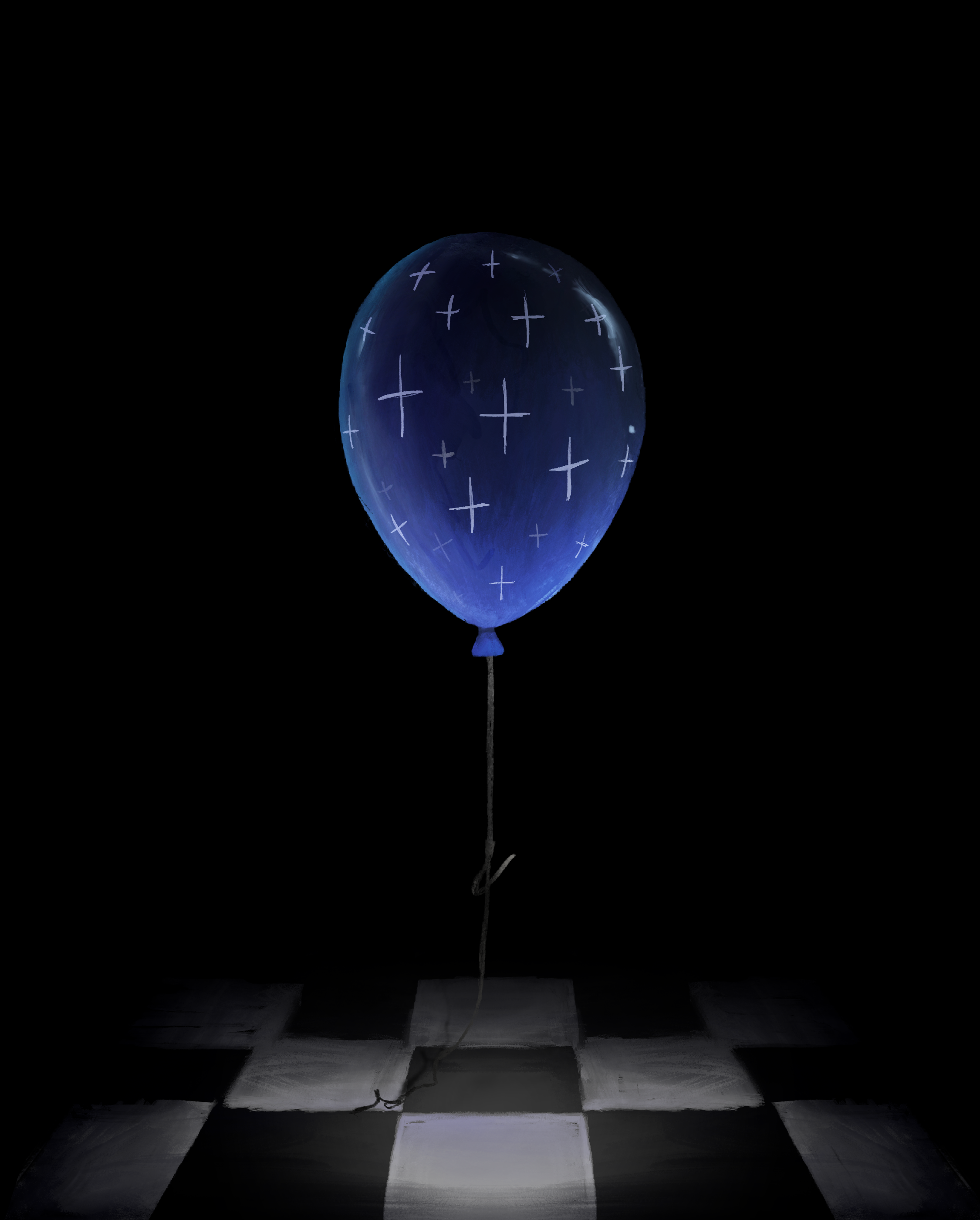 blue balloon