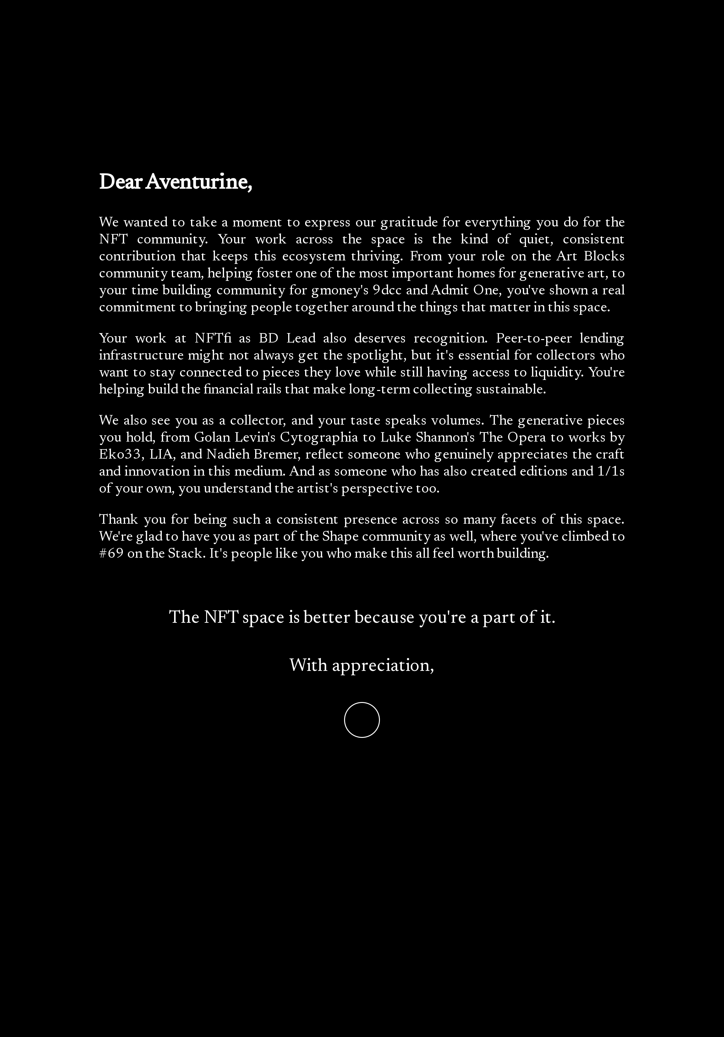 Dear Aventurine