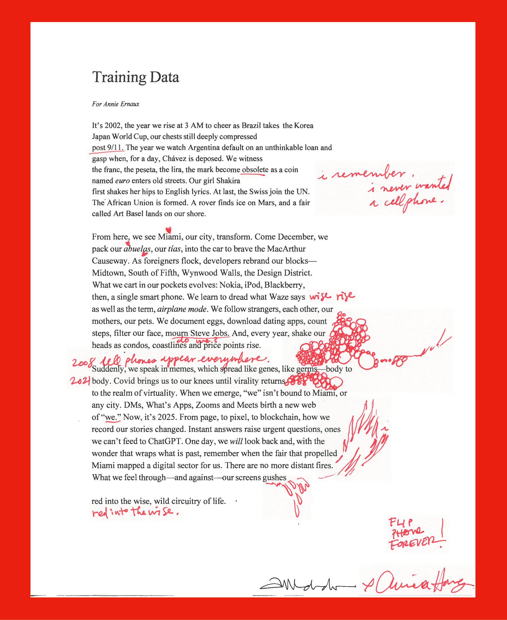 Auriea Harvey’s Training Data