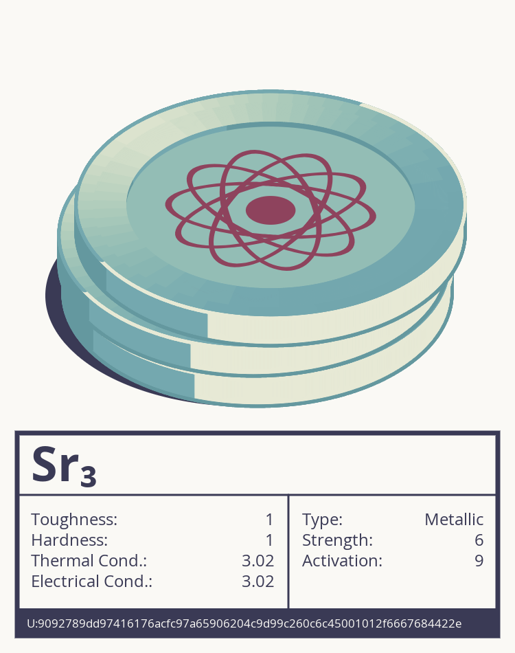 Sr₃ molecule