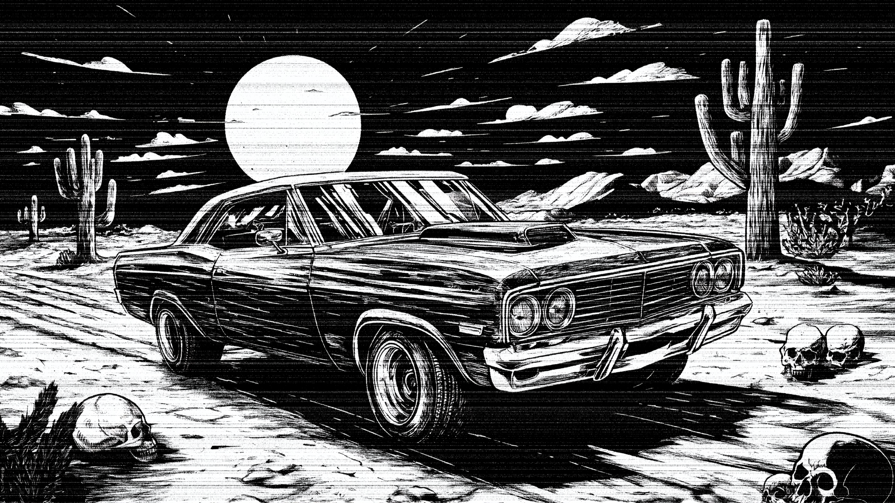 GLITCHTOBER 18/31 – Absinthe-Fueled Drive on the Road to Nowhere