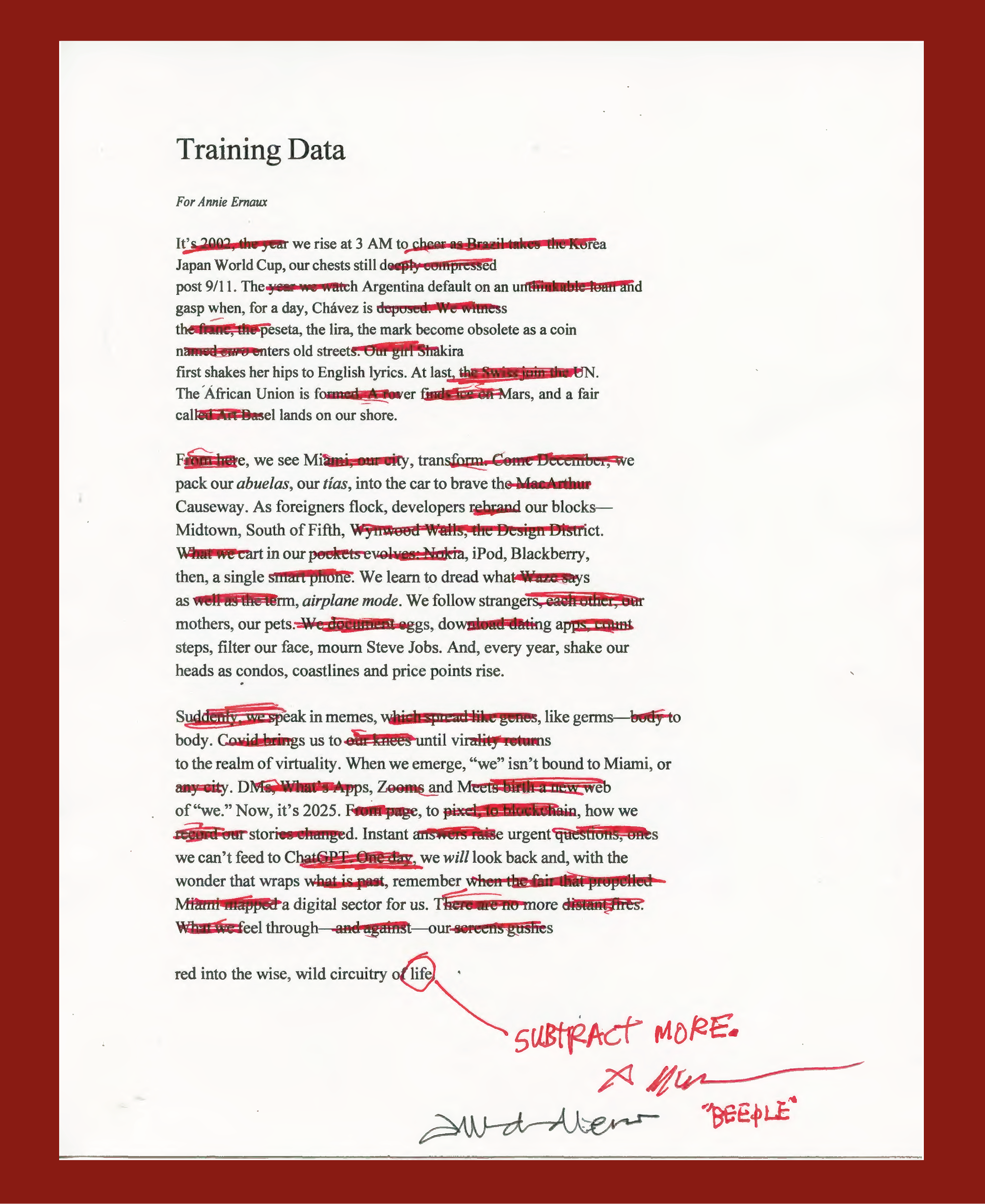 Beeple’s Training Data