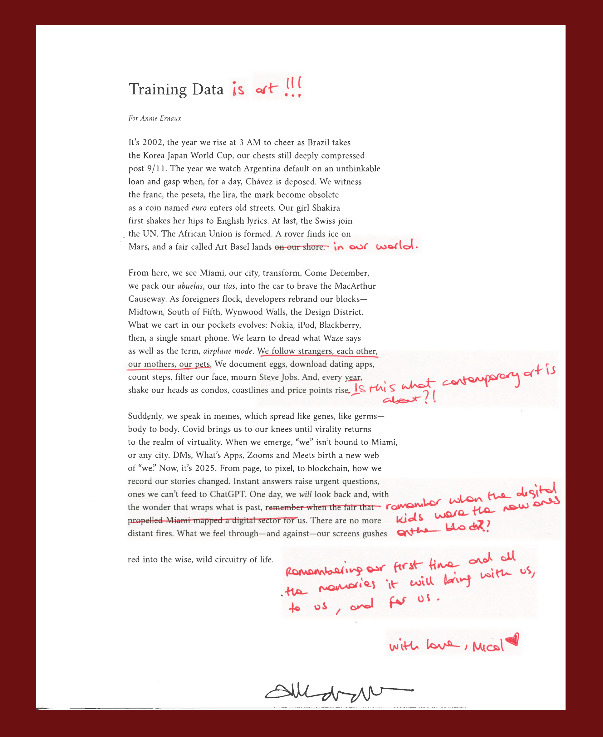 MicolAP’s Training Data