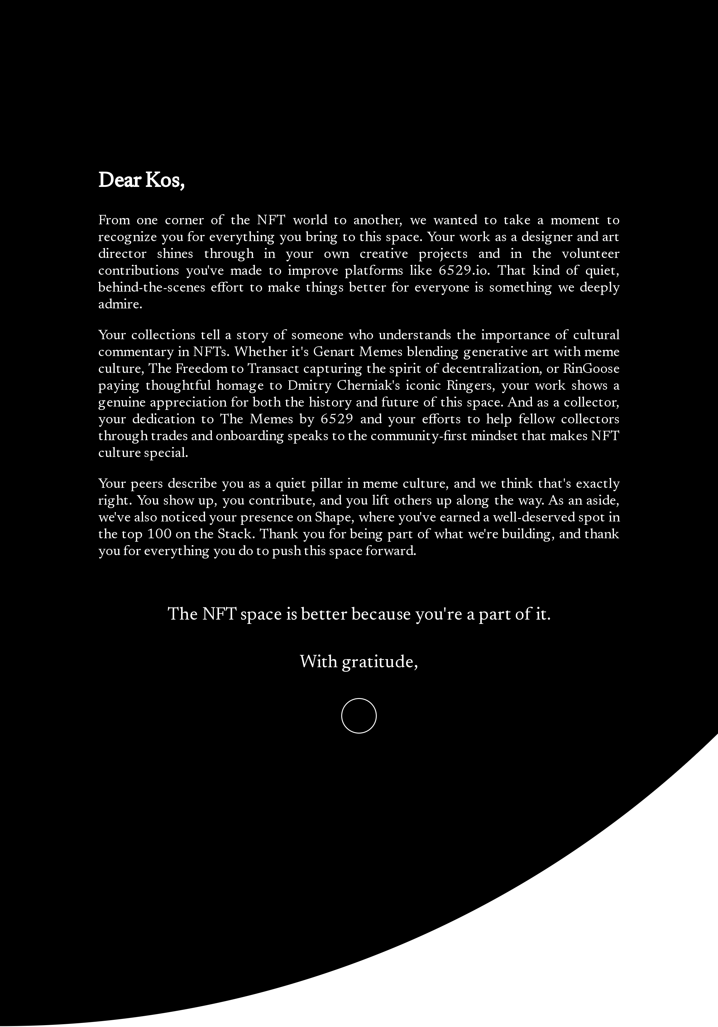 Dear Kos