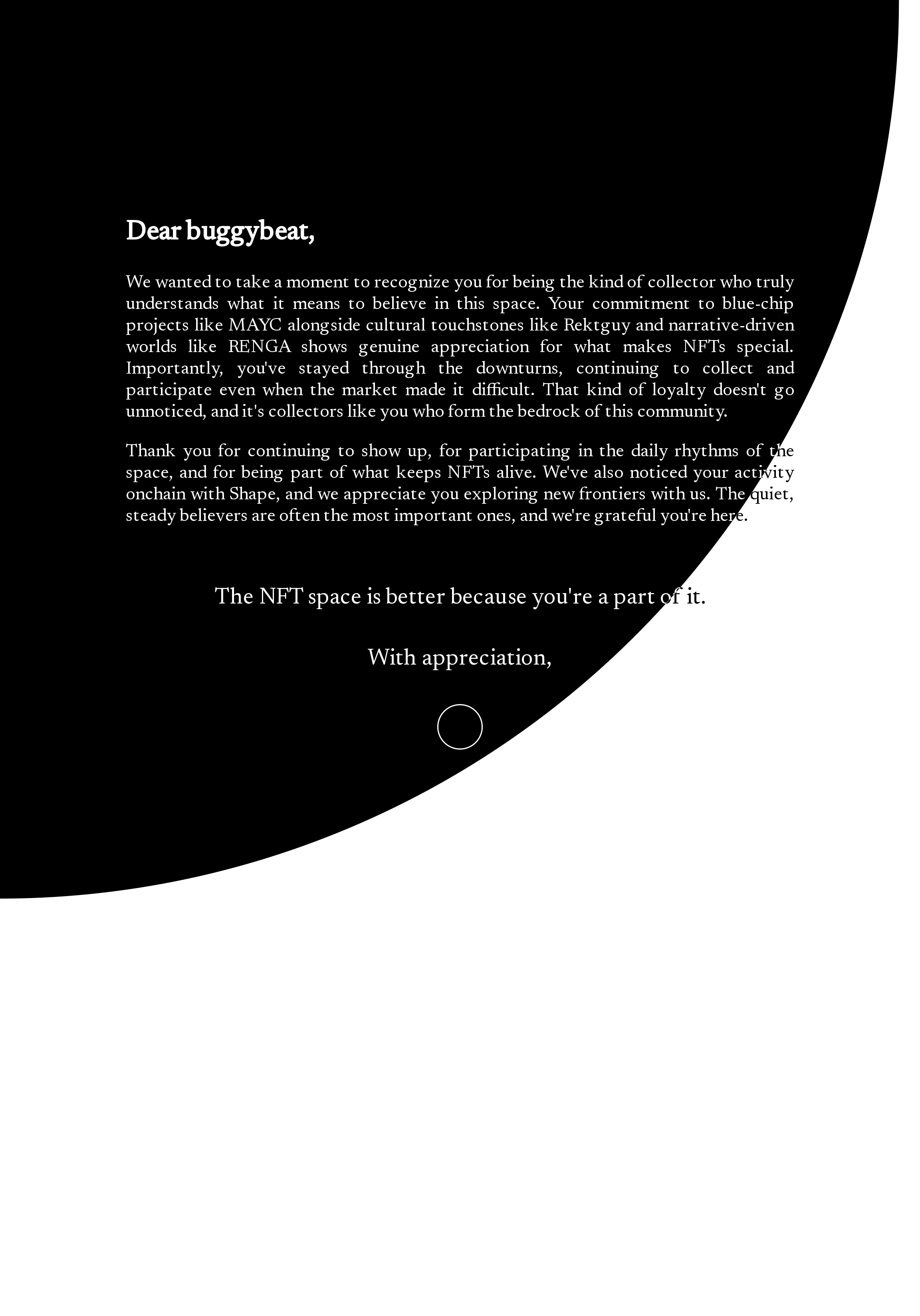 Dear buggybeat
