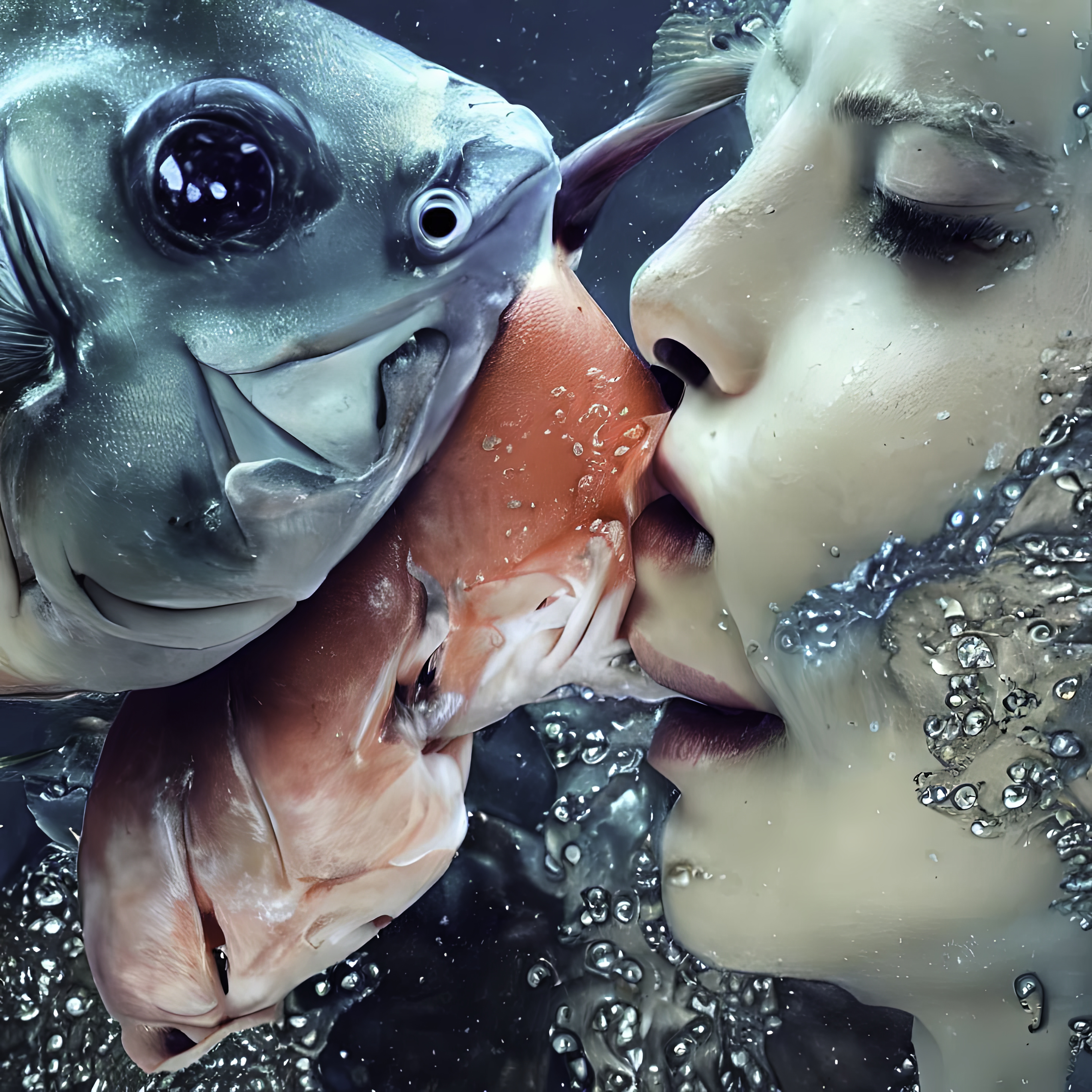 Wet Kiss: Fish