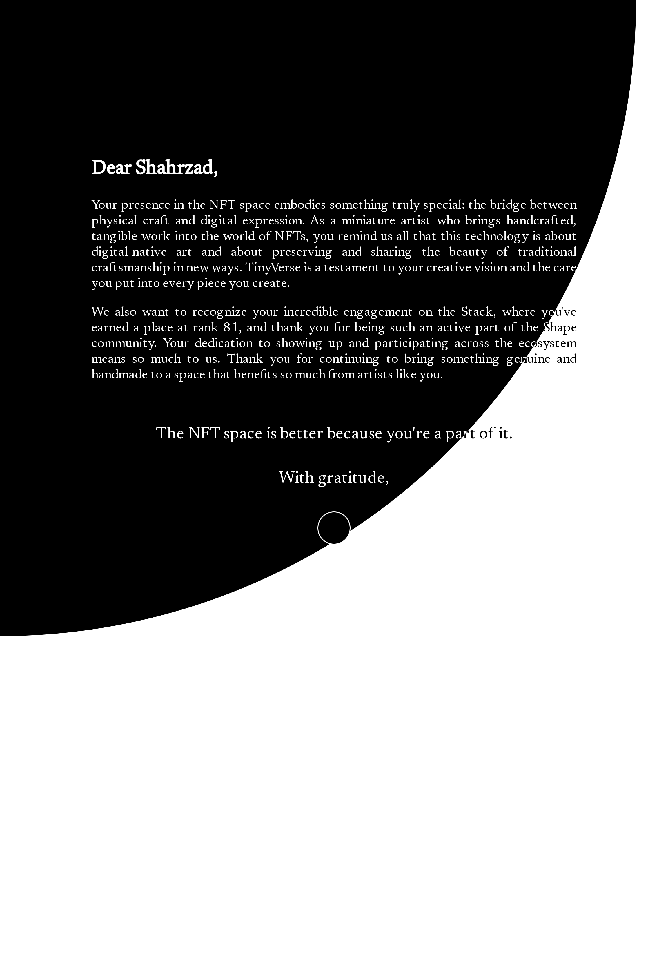 Dear Shahrzad