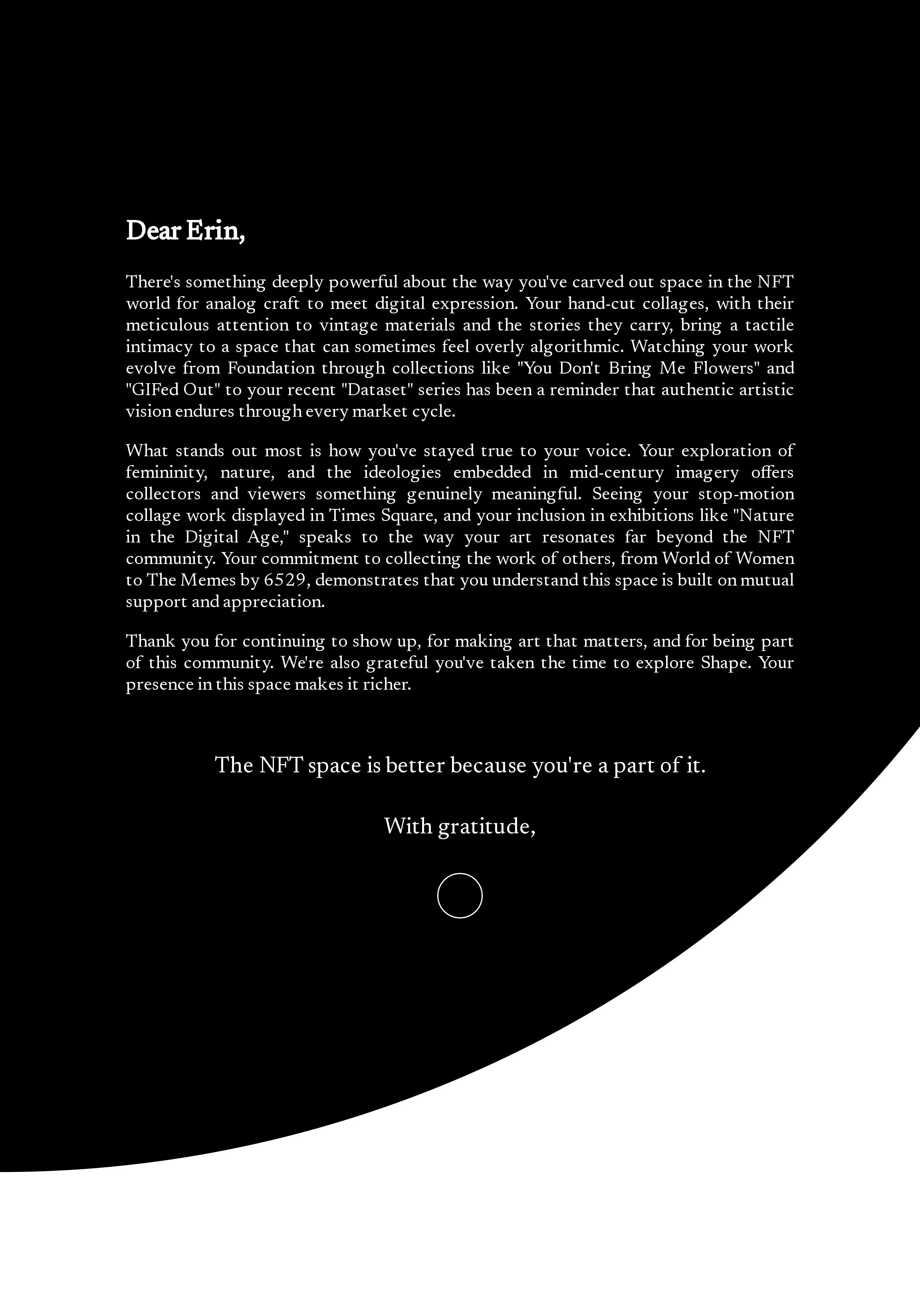 Dear Erin