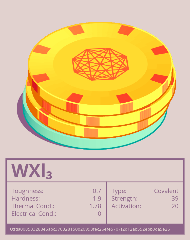 WXl₃ molecule