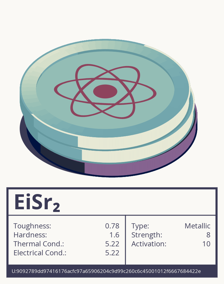 EiSr₂ molecule