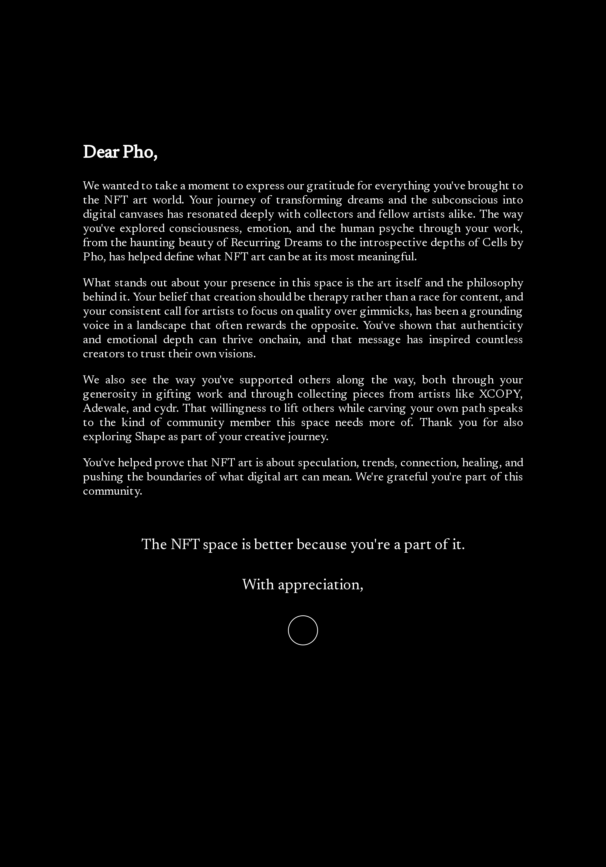Dear Pho
