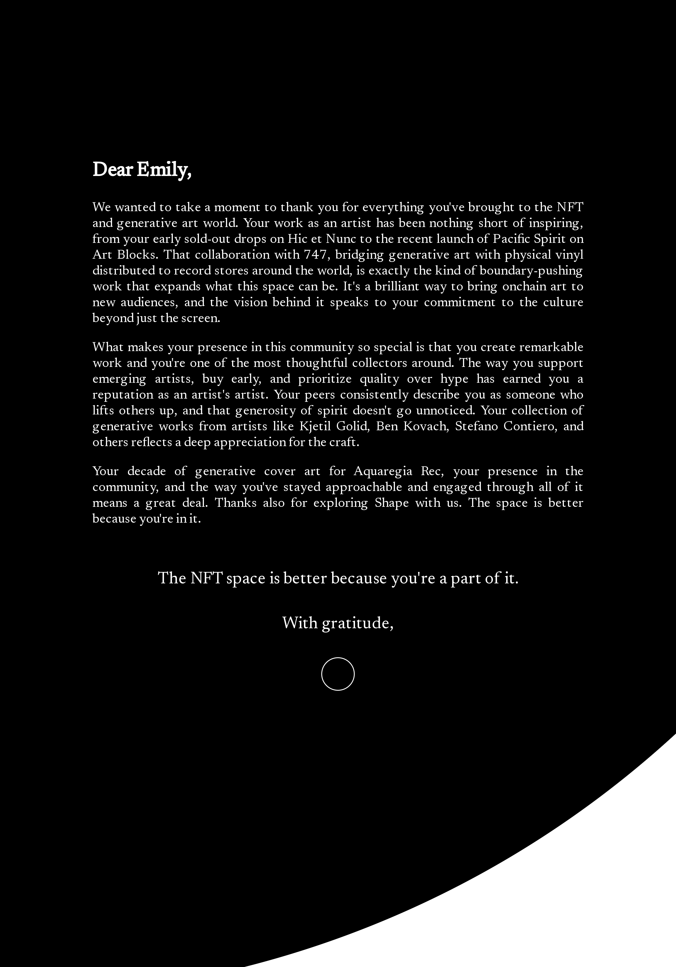 Dear Emily