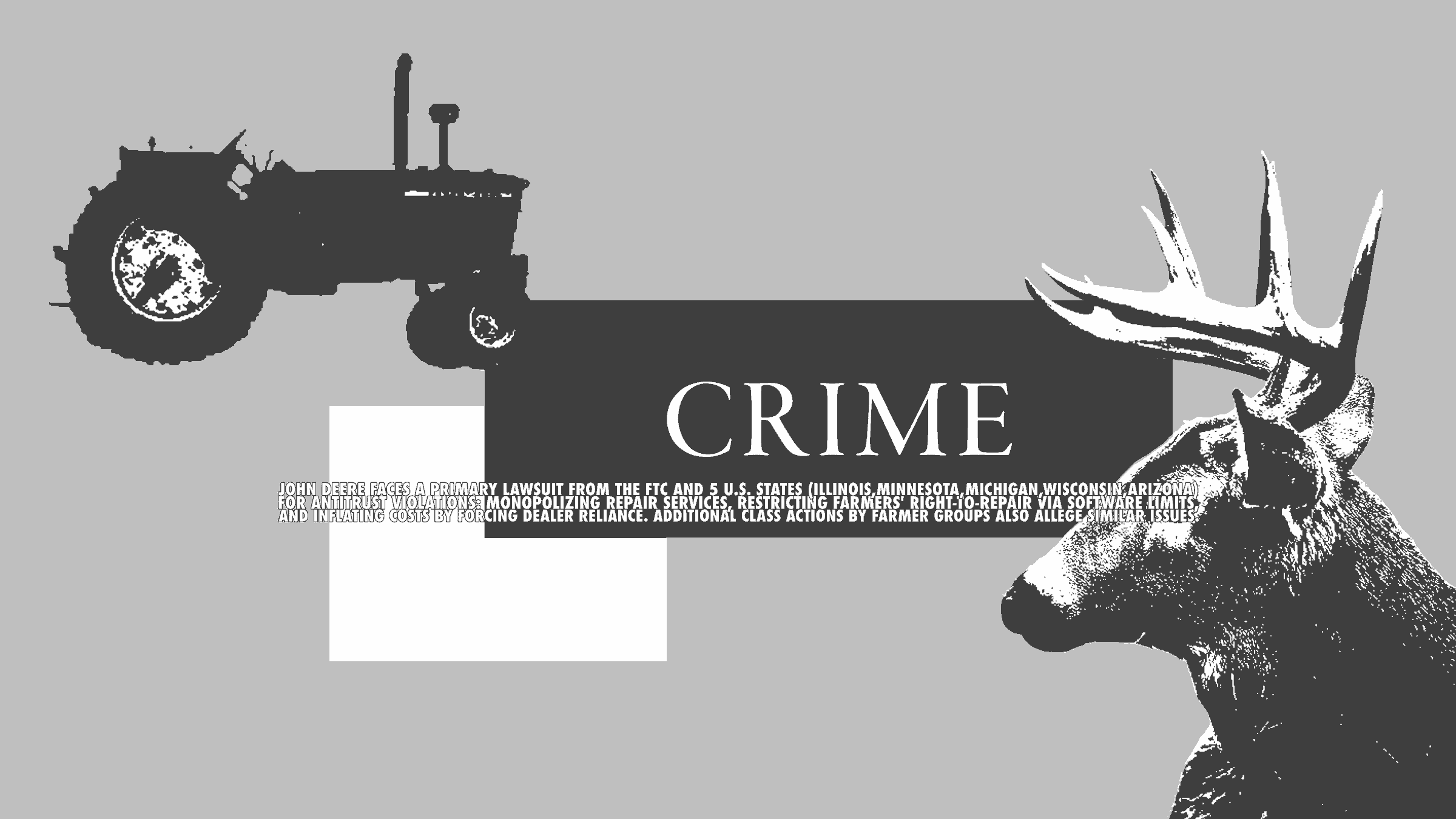 [ 10/5 <DEER> (IT'S ALWAYS CRIME SEASON) ]