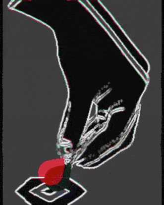 BLOOD ON YOUR HAND - GLITCHTOBER BONUS BLOOD by ooakosimo