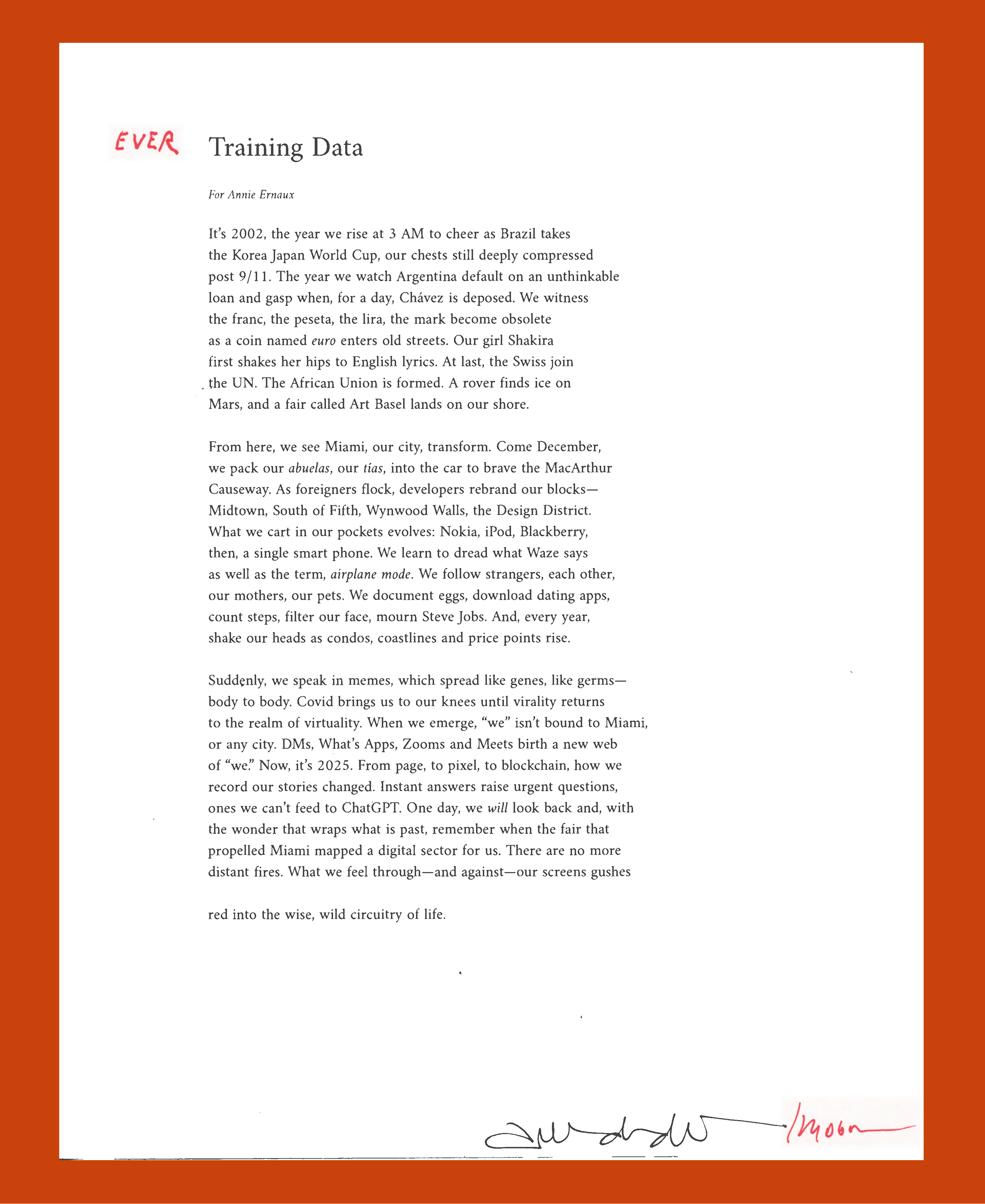 Hans Ulrich Obrist’s Training Data