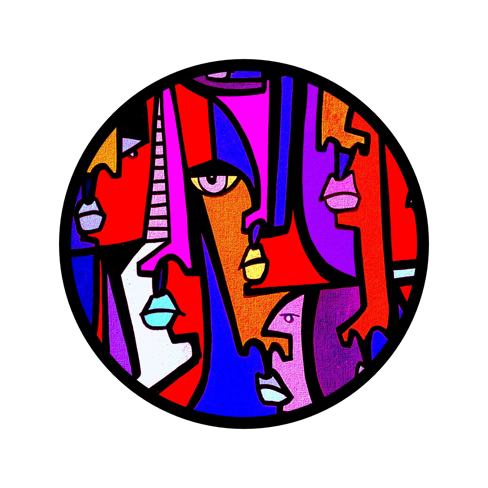 Cubist Circle 25